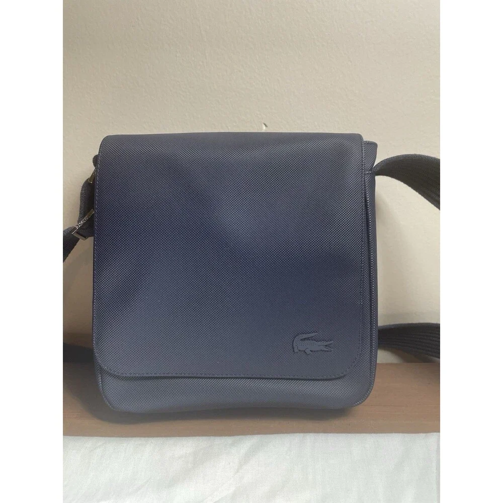 Lacoste Classic Flap Crossbody Bag | Midnight Blue | Style NH4423HC | LNC